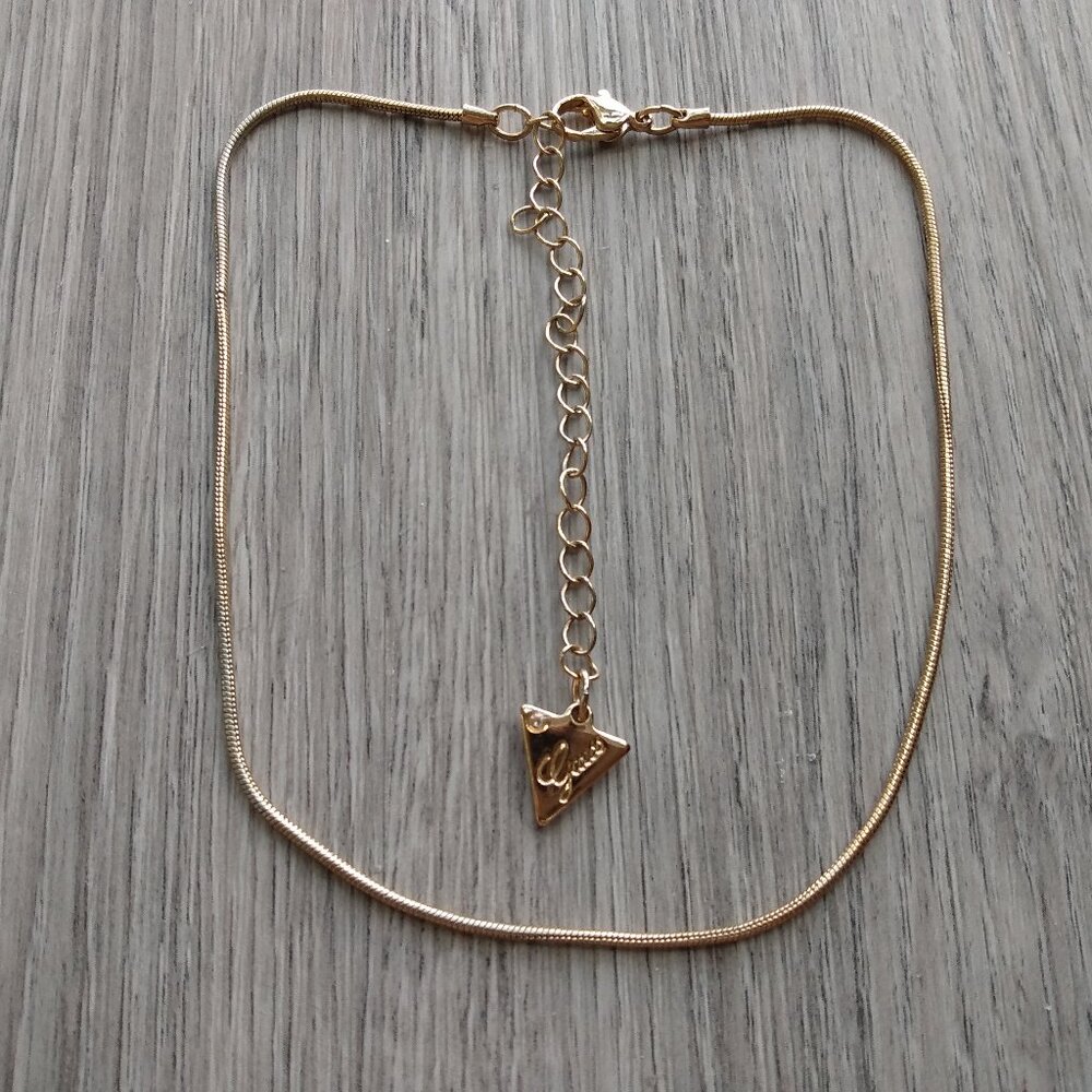 Guess Wrap Bracelet Gold Tone with Dangle
